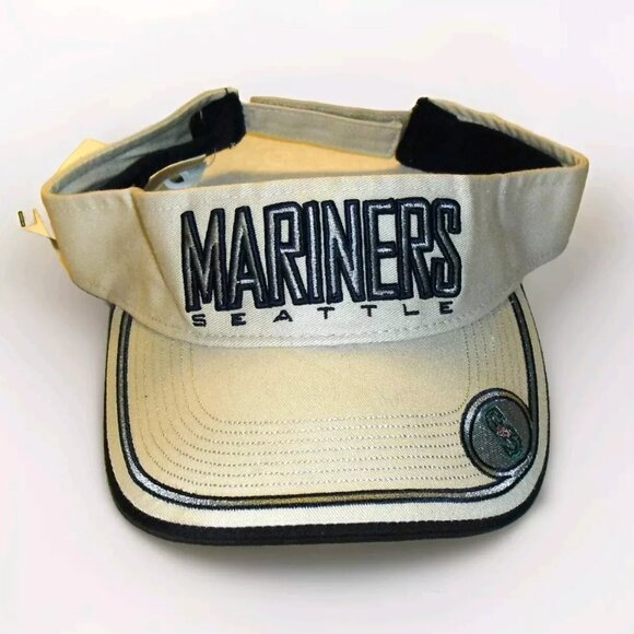 Seattle Mariners Mens Adult Adjustable Mlb Visor Hat Cap New Tags - Picture 1 of 3